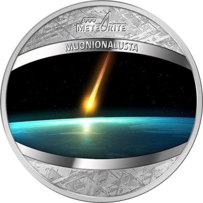 Niue Island MUONIONALUSTA $1 GENUINE Meteorite Coin 2016 1 oz